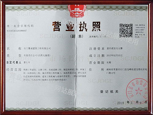 營業(yè)執(zhí)照副本 營業(yè)執(zhí)照副本
